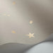 Stars - Whimsical Dourado metálico em taupe