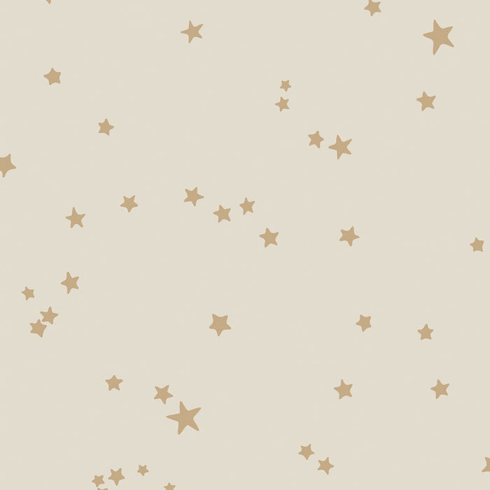 Stars - Whimsical Dourado metálico em linho