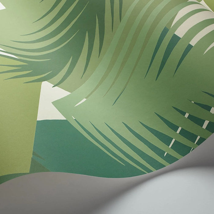 Deco Palm - Geometric II Verde, kaki, branco