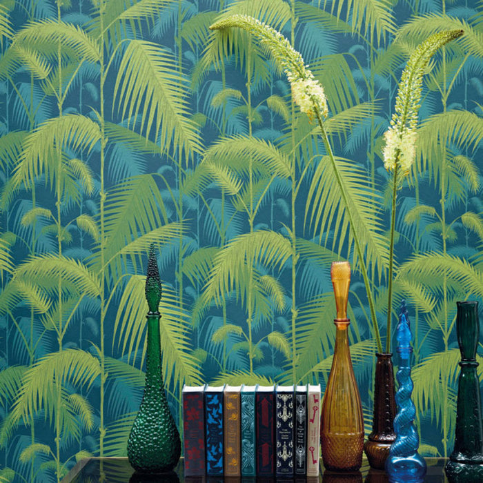 Palm Jungle - Icons Azul petróleo, verde, lima