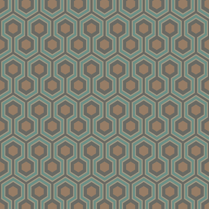 Hick's Hexagon - The Contemporary Selection Verde, bronze metálico em soot