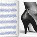 Helmut Newton. SUMO. 20th Anniversary Edition pagina com texto e imagem de salto alto 