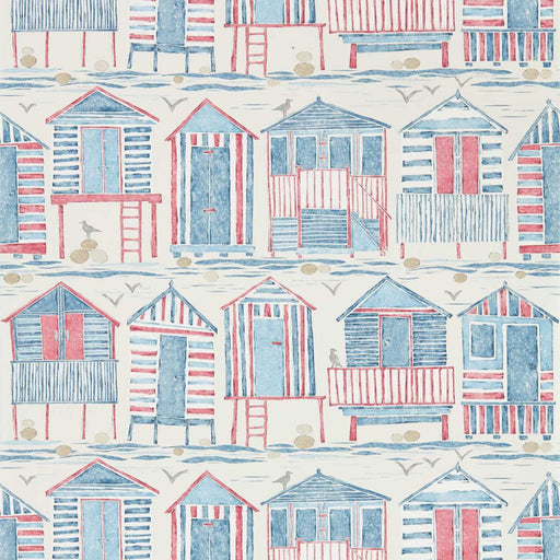 Beach Huts WP - Port Isaac Wallpapers azul 