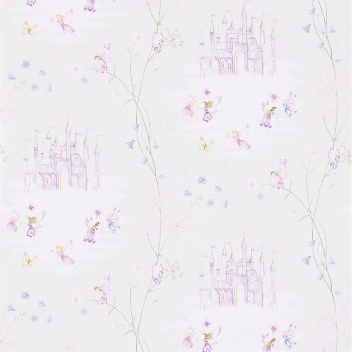 Fairy Castle WP - Abracazoo Wallpapers rosa claro 