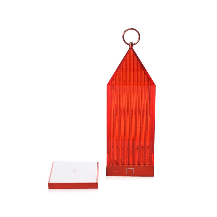 Candeeiro de mesa Lantern vermelho separado